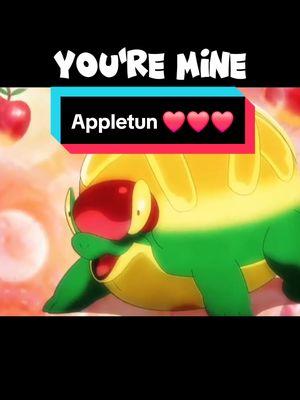 We are in the presence of perfection ❤️🍎🥧🍏💚 #pokemon #iwillfallinlovewithyou #appletun #nintendo #swordandshield #galar 