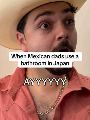 When Mexican dads use a bathroom in Japan 😂😭🤣 #japan #bathroom #japanese #toilet 