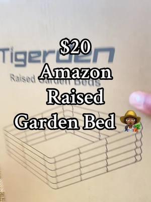 3x3 Raised Garden Bed #amazonfinds #gardenbed #raisedgardenbed #blackgardenerstiktok #gardenfinds #fyp 👩🏾‍🌾