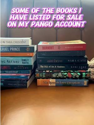 ✨ Here are a few of the books I have currently listed on @PangoBooks ! I’m trying to clear some shelf space, so you’re in luck! 🍀  ✨ 🔗 in bi0 : https://pangobooks.com/bookstore/nefariousreads #PangoBooks #pangobookseller #booksforsale #bookhaul #bookstagrammer #bookstagram #BookTok #bookreel 