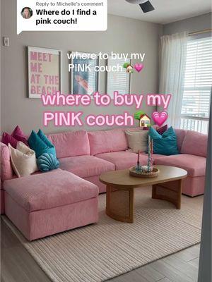 Replying to @Michelle I feel like I deserve a @Wayfair sponsorship after the amount of love this PINK couch has stirred up🙃 #pinkcouch 