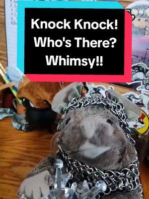 Just doing our part to spread the good word of Whimsy. 🐭🧀💞 #sirmousecot #cheesepope #frozen #deletedscene #cheeseus #spreadwhimsy #whimsy #shenaningans #knockknock 