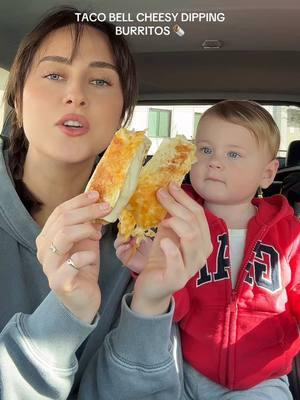 new menu item unlocked 🔓 cheesy dipping burritos! June’s first @tacobell experience 🤭🧀🌯 . . . #tacobell ##cheesydippingburritos #newmenuitem #tacobellreview #tacobellmukbang #mukbang #asmr #fyp  #creatorsearchinsights 