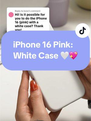 Replying to @loree White phone case on iPhone 16 pink (fake) So clean tho 🤍 #ornarto #ornartophonecase #valentinesdaygift #ValentinesDay #valentinesdaygift #giftideas #bestgift #phonecase #caseiphone #cleangirl #aesthetic #unbox #iphone16 #fyp 