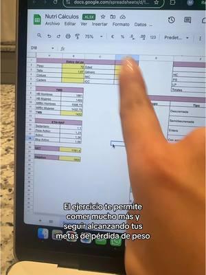 El ejercicio es una maravilla para seguir comiendo suficiente y lograr tus metas de peso 🤩 #nutricional #calculosdenutricion #ejercicio #nutriologa #bienestar 