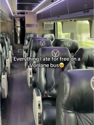 Snacks, meals, drinks, and more. All for no additional cost when you ride with Vonlane. #vonlane #luxurybus #luxurytravel #traveltips #firstclass #travel #businesstravel #roadtrip #travelgoals #dallas #austin #sanantonio #fortworth #houston #atlanta #nashville #memphis #knoxville 