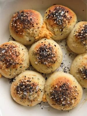 Bagel Bombs!! These turned out so good… some of them did explode though 😂 But pretty good for my first time! #bageltok #greekyogurtrecipes #bagelrecipe #cooking 