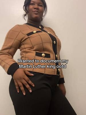 My martin Luther king day outfit of the day #outfitinspo #outfitoftheday #microinfluencer #faahion #pinterestaesthetic 