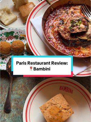 A brutally honest review of 📍Bambini, Paris  Pros: Gorgeous interior design, cute branding, delicious tiramisu, they have oat milk and can make iced lattes, the cheeses are really nice and salty, Eiffel Tower view for some.  Cons:  -HORRIBLE SERVICE! I truly felt embarrassed while I was there, as they forced me to wait behind the coat closet in a dark corner despite being on time for my reservation—they never asked to check my coat either, which they did for other guests.  -Bad food, most came out cold. Dry, chewy bread with zero flavor. Focaccia, pizza, and beignets were all near inedible.  -Eiffel Tower view is only available for a select few, and they don’t honor requests to be seated with a view regardless of how far in advance you make the reservation. #deinfluencing #travel #paris #bambini 