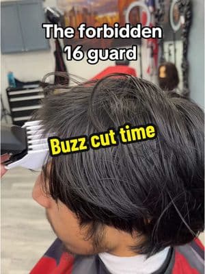 The forbidden 16 guard. Buzz cut. #buzzcut #longhair #taper #taperfade #midtaper #haircut #menshaircut #barbertutorial #barbertips #barber #fyp #fy #sacramentobarber