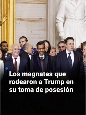 🇺🇸 ¿Quiénes son los magnates que rodearon a Trump en su toma de posesión? Durante su segunda toma de posesión, Donald Trump se rodeó de numerosos magnates de la tecnología. Te contamos quiénes fueron. #InaugurationDay #ElRegresoDeTrump #DonaldTrump #Trump #Biden #JoeBiden #Melania #MelaniaTrump #Jill #JillBiden #WashingtonDC #UnivisionNoticias #Uninoticias 