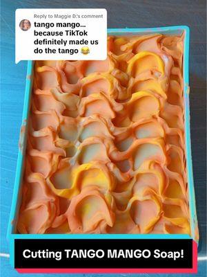 Replying to @Maggie D. Cutting TANGO MANGO Soap!! 🥭  #mangosoap #mangosoaps #mangosoapbar #pineapplesoap #papayasoap #tropicalsoap #tropicalsoaps #tropicalsoapscents #wintersoap #wintersoaps #wintersoapscents #wintersoapcollection #valentinessoap #valentinesdaysoap2025 