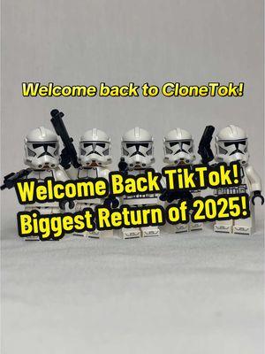 Welcome back TikTok! The biggest return of 2025! Sound used from @RedSun #LEGO #StarWars #CloneWars #LegoStarWars #StarWarsLego #LegoTikToker #LegoTikTok #StarWarsTikTok #StarWarsFan #Clones #Clankers #Clanker #Clanka #InParis #Paris #CloneTrooper #CloneTok #Jedi #LegoMeme #Meme #StarWarsMemes #CloneWarsMemes #SineXTroid #LegoCollector #LegoCollection #Legosw #sw