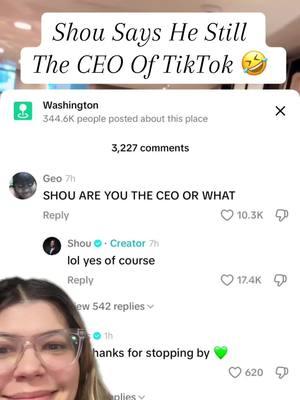 Shou is still Mr.TikTok CEO yall 😅 #fyp #ceo #tiktok 