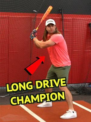 World Long Drive Champion hitting a baseball. What’s the exit velo? Comment down below… #baseball #golf #tanks #fypシ゚viral 