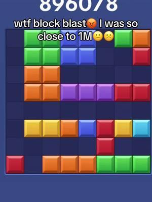 What did I do to deserve this block blast?🤧😢 #blockblast #rigged #game #sad #1million #highscore #fypシ゚viral #foryou #foryoupage 