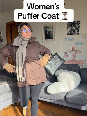 Mid rise Puffer Jacket for only $24 #pufferjacket #midrisepufferjacket #brownjacket #puffercoat #pufferjacket #womenspufferjacket 