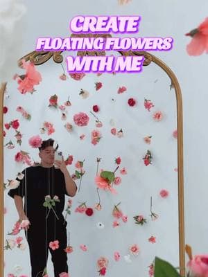 The viral floating flowers trend 💖🌸 #eventdecor #babyshowerdecor #partydecor #girlythings 