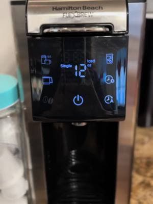 I reviews this complementary for my very honest review-Ty @Hamilton Beach and Bazaarvoice! his is my new favorite coffee maker! This baby does is all! This is the Hamilton Beach Flexbrew. This can do it all-pods, coffee grounds for one pod, 12 cup carafe, and ice coffee ☕️ you can do up to 14 oz for one serving. You can also make ice coffee and make a couple cups with the 12 cup carafe. I just love this and the sleek design. It barely takes up any room on my coffee bar. #loveit #hamiltonbeach #flexbrew #review #reviews #fy #fypシ #fypage #viralvideo #viraltiktok #coffee #coffeetiktok #donutshop #brew #yummy #honestreviews #5stars #deliciious🔥 