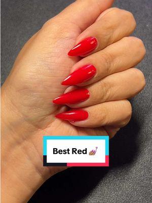 The perfect red doesn’t ex- 🤐 doing my nails at home and I think I found my new favorite red ♥️ #manicuretips #rednailtheory #rednail #longnailscheck 