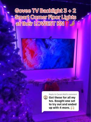 Replying to @Carsin Reid Our family's favorite TV, movies, and video games have been ELEVATED with the Govee TV Backlights and they're at their LOWEST RN‼️ Paired them with the Govee RGB Smart Corner Floor Lamps and the entire room lights up the colors of what's happening on screen⁉️😳 #govee #goveetvbacklight #ttsstarcreator #giftideasforhim #giftideasforher #giftguide #govetvbacklights #goveefloorlamp #goveesmartfloorlamp #videogames #apitiktok #tiktokshopcybermonday #tiktokpartner #goveelights #ttstakeover #ttstastemakers #toptiernovember #therealsamraat #starcreatorcompetition