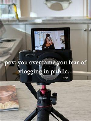 & I’m so happy I did, bc now I’ll have so many memories to look back on one day🥹🤍 who cares what people think!! #Vlog #vlogs #vlogging #dailyvlog #yt #canong7x #canong7xmarkiii #canon #sony #sonyzve10 #camera #public #drybar #blowout #bair #hairrollers #tripod 