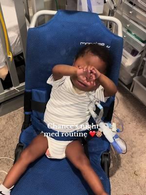 Chance’s night med routine 👶🏽❤️ #heartmom #nightmeds #chd #fyp #CapCut #twinmomlife #hlhs #twintok #toddlersoftiktok 