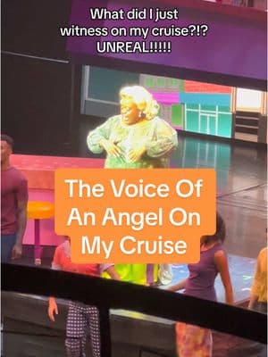 I need to meet this Motormouth Maybelle on my ship to thank her for the jaw dropping moment!!!! I feel so lucky that I got to witness this voice! Does anyone know how to find the cast names because I am in awe and I want to give this incredible woman the credit she deserves! #hairspraymusical #cruisetok #royalcaribbean @Royal Caribbean  #symphonyoftheseas 