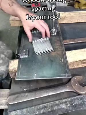 #duet with @3DprintedfordpartsPicket Master Pro American made equal spacing layout tool. 7 and 12 point and 3 point models available. great for layouts of tabs welds decorations. repost of an American Patriots video. #americandream #handy #skill #fabrication  wood metal art  #freedom. #handcrafted #craftman #trump #maga #welding #picketmastertool 