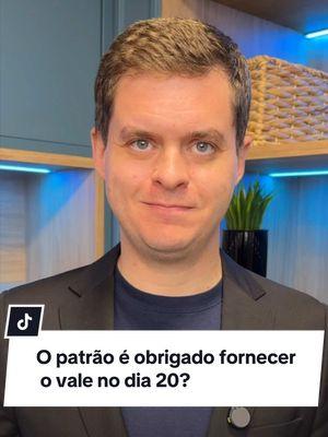 Muitos trabalhadores recebem o adiantamento salarial, conhecido como vale, por volta do dia 20 de cada mês. Mas você sabia que o pagamento desse vale não é obrigatório por lei? Isso significa que, de maneira geral, o empregador não tem obrigação de oferecer o adiantamento, a menos que isso esteja previsto em normas coletivas ou acordos feitos com o sindicato da categoria. Fora dessas situações, o pagamento do vale depende da política da empresa e da decisão do empregador. Agora me conta: no seu trabalho, você recebe adiantamento salarial? #advogado #trabalho #trabalhador