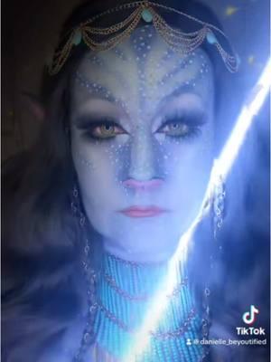 Finally re-posting this amazing Avatar makeup look I did with a new sound. #nyxmakeup #fyp #avatar2 #creativemakeuplooks #nhmakeupartist #danielle_beyoutified #mua 