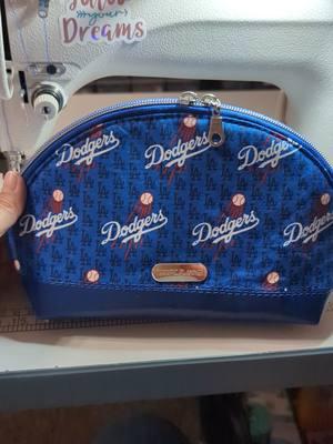 Time to share another sewing ASMR video. Here I'm making a Dodgers dumpling pouch. #handmadebags #bagasmr #sewingasmr #bagmaker #dodgersaccessories #creatorsearchinsights 