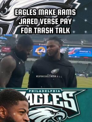 Saquon Barkley & Jalen Carter make Rams Jared Verse "PAY FOR TRASH TALK" #eaglesedits #nfledits #fyp #philadelphiaeagles #weaponxeaglesmedia #saquonbarkley #jaredverse #jalenhurts 