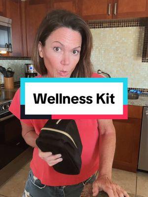 My go-to kit for staying healthy on the road.  #catsclaw #agewell  #antiviral #over50 #supplements #inmybag #travelkit #wellnesslife 