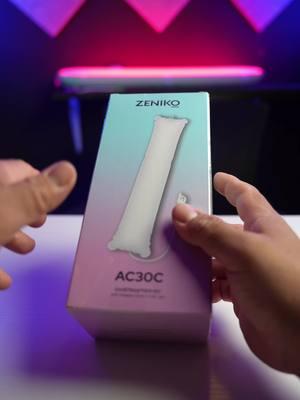 ⭐️ ZENIKO AC30C 🌟 This is our new Inflatable Column Light, and the AC30C which means 30 watts of power 🙌🏼 Main Features： Inflatable Design: Quick setup, compact storage Brightness: 30W Peak Output with a 210° beam angle Diffuser: Frosted TPU for soft, even lighting Thank you so much to @sian_719 for creating these amazing video.  #studioportrait #zeniko #ac30c #ac30 #portraitphotography #lighting #unbox