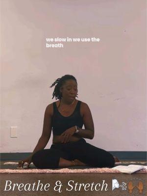 Breath. Movement. Yin style.  #yin #goddessenergy #blackyogi #homeworkout #stretching #blackwomenoftiktok #breath 