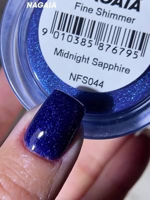 Always been surprised by this Midnight Sapphire every single time 💅✨ it’s such a perfect no matter single or combing 💕👀 #thenagaia #supershinenails #bluenails #colornails #dippowdernails #nagaiadipkit #nailsinspo #cutenail #dipnailstutorial #dipnailsathome #dipnailsystem #glitternails #nagaiadippingpowder #dipnails #fyp 