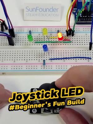 Joystick controlled LED   #DIY #arduino #electronics #stemeducation #sunfounder #stem 