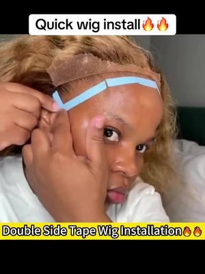 Quick install🔥🔥 #wiginstall #wigtape #lacewigtutorial #wigtutorialvideo #lacewiginstalled #wiginstalledbyme #wigbeginner #lacewiginstalls #aprillacewigs #wigslayers #wiginstalls #wiginstallations #wigtitok #wigtipsandtricks # 