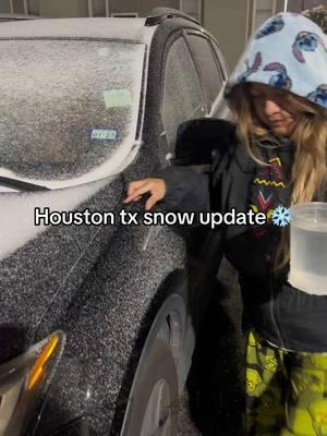 Houston tx snow update ❄️ #texasfreeze #houstonsnow #houstonfreeze #weatherupdate #snowstorm #snowtexas #houstonweatherbelike 