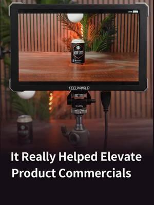 Level Up Your Commercial Productions with the Right Tools! 🎥 @coolcannon7 #feelworld #feelworldmonitor #filmmakinglife #videoproductions #commercial