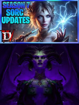 Diablo 4 Season 7 Sorceress Class Update : Final Patch Notes : Lightning and Fire Buffs S7 Diablo IV#diablo4 #diabloiv #diablopartner #diablo4season7 #season7