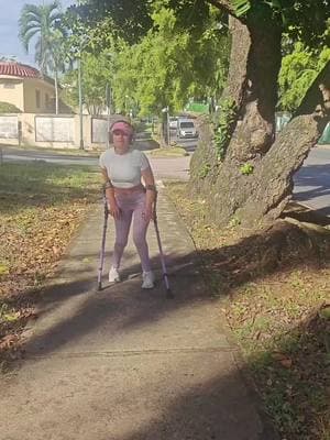 I am trying to create this new habit of going for a walk at least once a week let's see how it goes 💪🏼😜  #walking #exercising #crutchesgirl #disabilitytiktok #disabilityadvocate #disabilityisnotinability #youcandoit 