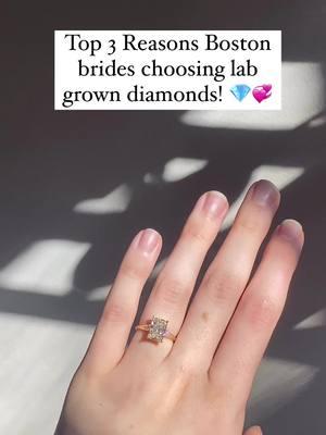 Are you leaning towards lab or natural diamonds? Share your thoughts in the comments! 💎✨  #engagementring #engaged #weddingrings #weddingringset #weddinginspiration #boston #earthmineddiamond #labgrowndiamonds #labdiamonds #diamondring #diamond #naturaldiamonds #uniqueengagementring #ethicalengagementring 