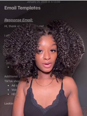 3 main & important response email templates for these wig companies 🥰 #wiginfluencertips #howtobecomeawiginfluencer #wigtok #fypシ #emailetiquette 