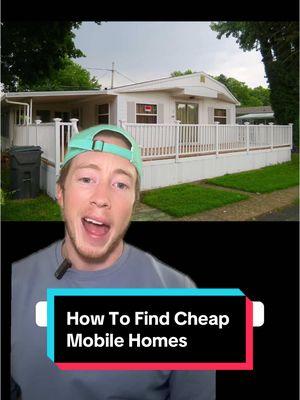 How to find cheap mobile homes for sale #mobilehomeinvesting #realestate #realestateinvesting #mobilehome #greenscreen 