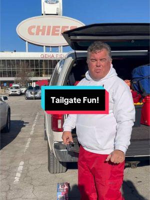 Tailgate Fun! #fyp #fun #football #party #chiefs #family #shot #nfl #tailgatingwithrod #kc #delicious #followme #fans #friends #tailgate #tailgateon