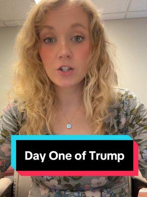 Day 1 of Trumps presidency was absolutely terrifying. We can’t let this break us, we have to be stronger than ever if we want to survive this administration.  #strongertogether #thepeopleunited #protectwomen #protecttranspeople #protectimmigrants #whenwefightwewin #progressive #democrat #liberaltiktok #democracymatters #womensrights #transrights #immigrantrights 