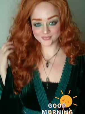 Hi Hi 👋🏻 Good Morning Besties 🫶🏻 #merida #meridacosplay #hihigoodmorning #goodmorning #meridamakeup #disneyprincess #princessseries 