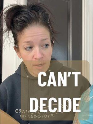 Do you have the hardest time making decisions? I have a huge list of things I’m supposed to order to complete some projects and just the idea of all the decisions is enough to shut me down. #analysisparalysis #adhd #decisions #whatsgonnahappen 